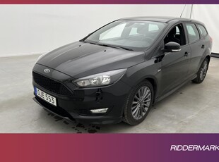 Ford Focus Kombi EcoBoost 125hk ST-Line Sensorer Farthållare