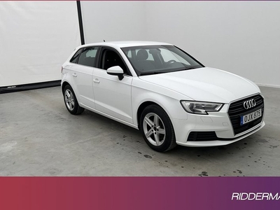 Audi A3Sportback 1.0 TFSI Comfort Sensorer Välservad 2017, Halvkombi