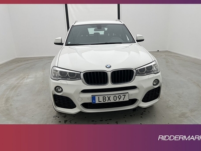 BMW X3 xDrive20d 190hk M Sport Fjärr-värm Navi Sensorer Drag