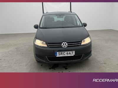 Volkswagen Sharan TDI 140hk 7-sits Kamera Drag 0.57L/mil