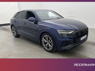 Audi Q8 50 TDI Q 286hk S Line D-värm Cockpit Panorama B&O