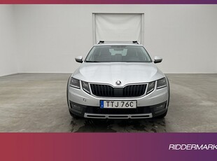 Skoda Octavia Scout 4x4 Premium Värm Canton Kamera Drag MOMS