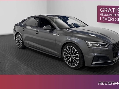 Audi A5Quattro TFSI S-Line Värm Cockpit Navi Kamera 2018, Sportkupé