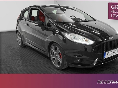 Ford FiestaST Sportvinge Recaro Halvskinn Välservad 2016, Halvkombi