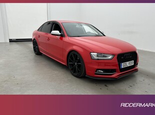 Audi S4 Sedan V6 Q 333hk B&O M&K-Värmare Navi Elstolar Drag