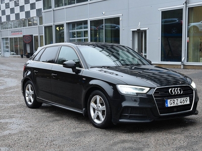 Audi A3 Sportback 2.0 TFSI Q Aut S-Line 1-Ägare