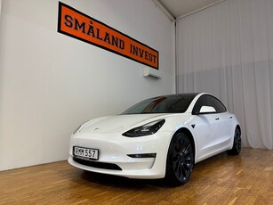 Tesla Model 3 Performance/ Totalsjälvkörande/Leasing/Vhjul/