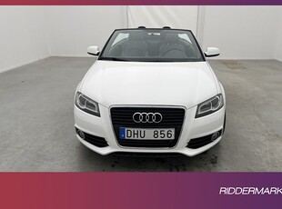 Audi A3 Cabriolet 2.0 TDI 140hk S-Line Värmare Halvskinn