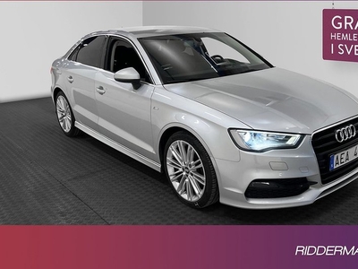 Audi A3Sedan 2.0 TDI S-Line Comfort Sensorer 2014, Halvkombi