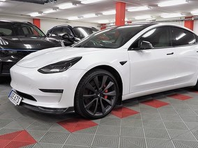 Tesla Model 3 Performance AWD FSD Vit interiör S&V däck 513HK