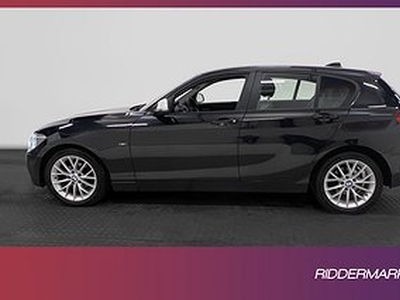 BMW 118 d 143hk Urban Line Nyservad P-sensorer Nybesiktigad