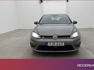 Volkswagen GolfR-Line Fjärr-Värm Kamera CarPlay Drag 2017, Halvkombi