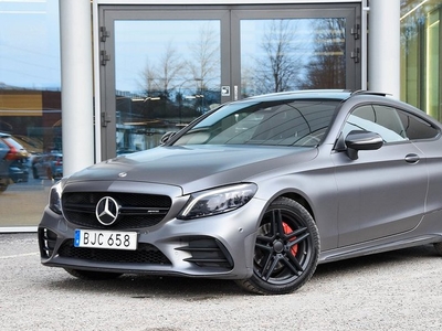 Mercedes C220Benz C 220 d Coupé 9G AMG Pano Burm Värm C43 Optik 2019, Sportkupé