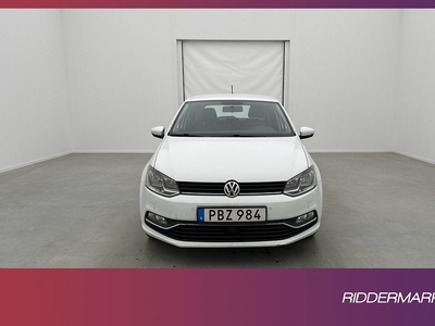 Volkswagen Polo 1.2 TSI 90hk Farthållare Sensorer Välservad