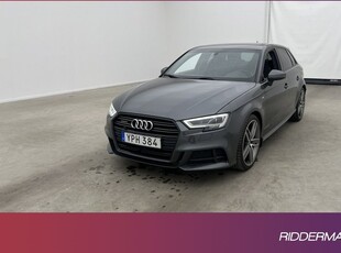 Audi A3Sportback TFSI Q S-Line Cockpit B&O Värm Navi 2018, Halvkombi