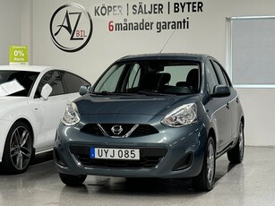 Nissan Micra 1.2 Euro 6 NY bes & service S & V hjul fintskick