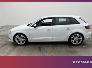 Audi A3 Sportback 2.0 TDI 150hk S-Line Halvskinn Sensorer