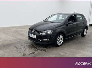 Volkswagen Polo1.2 TSI Sensorer Farthållare Bluetooth 2016, Halvkombi