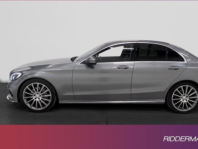 Mercedes C220Benz C 220d AMG Skinn D-värm Burmester Navi 2016, Sedan