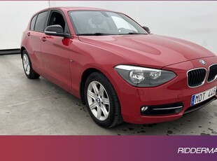 BMW 118d Sport line Värmare Sensorer Keyless 0,42l mil 2012, Halvkombi