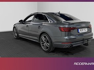 Audi A4 Quattro 2.0 TFSI 252hk S-Line P-Värm Cockpit Skinn