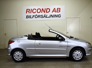 Peugeot 206 CC 1.6 Plåtcab Endast 7900 mil Mkt fin!