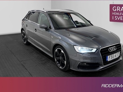 Audi A3Sportback TDI S-Line Värm En-brukare B&O Drag 2015, Halvkombi