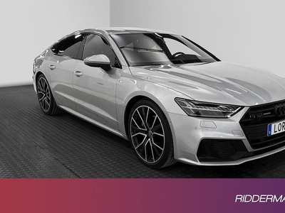 Audi A7SB 45 TFSI S-Line B&O B-kam B-Värm Matrix Drag 2021, Sportkupé