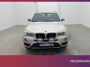 BMW X3 xDrive20d 190hk D-värm Kamera Navi Keyless Hifi Drag