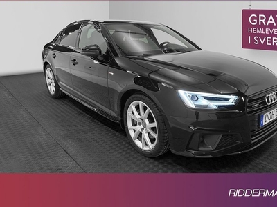 Audi A4Quattro Sedan TDI S-Line B&O Värmare Drag 2019, Sedan