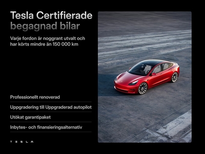 Tesla Model 3 Long Range AWD drag v-hjul garanti 5,99% ränta