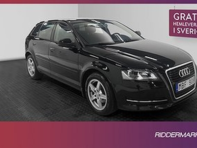 Audi A3 Sportback 1.6 TDI 105hk Attraction Värmare Välservad