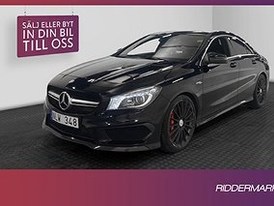 Mercedes-Benz CLA 45 AMG 4M 360hk Pano Skalstolar H/K Kamera