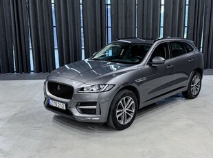 Jaguar F-Pace25t AWD R-Sport |Panorama|Kamera|Värmare|Drag 2018, SUV