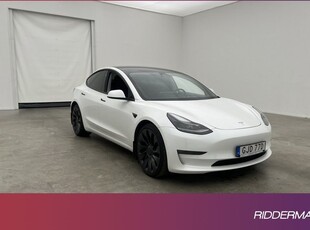 Tesla Model 3Performance Uppgraderad Autopilot Svensksåld 2021, Halvkombi