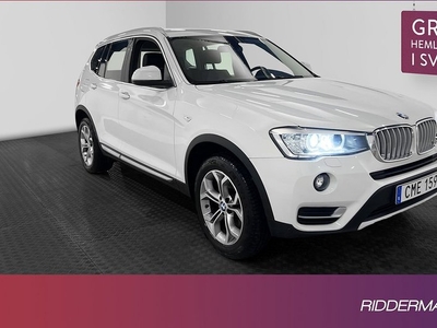 BMW X3xDrive20d X-Line Skinn Sensorer Drag Välservad 2014, SUV