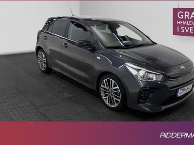 Kia Rio1.0 GT-Line Kamera Rattvärme CarPlay Välservad 2020, Halvkombi