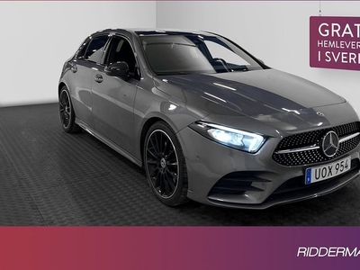 Mercedes A220Benz A 220 4M AMG Värmare Pano Kamera Wide 2019, Halvkombi