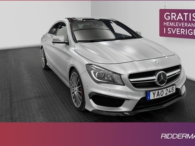 Mercedes CLA45 AMGBenz CLA 45 AMG 4M Pano Kolfiber H K Kamera Välserv 2016, Sportkupé