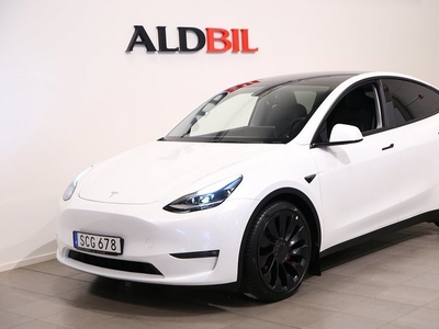 Tesla Model Y Performance AWD Drag Läder Pano Backkamera Nav 2023, SUV