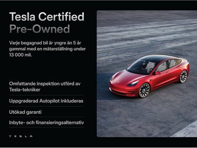 Tesla Model Y Standard Range drag 5,99% v-hjul garanti moms