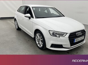 Audi A3Sportback TFSI PDC Årsskatt 0,5L mil 2018, Halvkombi