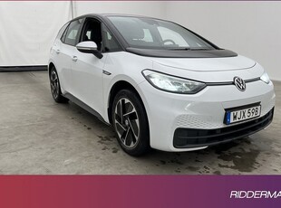 Volkswagen ID.3Pro Performance Life Värmare Navi 2020, Halvkombi