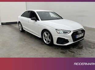 Audi A4 40 TDI Quattro 204hk S Line Värmare Cockpit Matrix