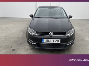 Volkswagen Polo TSI 90hk Bluetooth 0,47l/mil Låg-Årsskatt