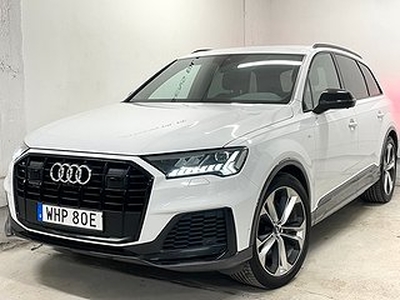 Audi Q7 50 TDI Q • MOMS • 7 Sits • S-Line • Black-Line •360