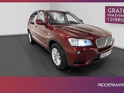 BMW X3 xDrive30d 258hk Backkamera Navigation Skinn