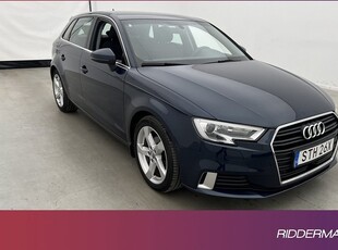 Audi A3Sportback 35 TFSI Proline Cockpit Navi Psensorer 2019, Halvkombi