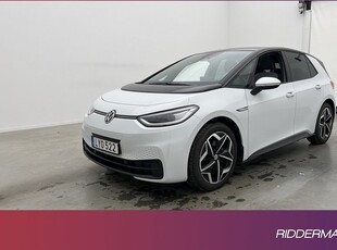 Volkswagen ID.3Pro Performance Pano Kamera IQ CarPlay Pvärm 2021, Halvkombi