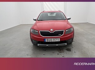 Skoda Octavia Scout TDI 4x4 184hk Värm Sensorer CarPlay Drag